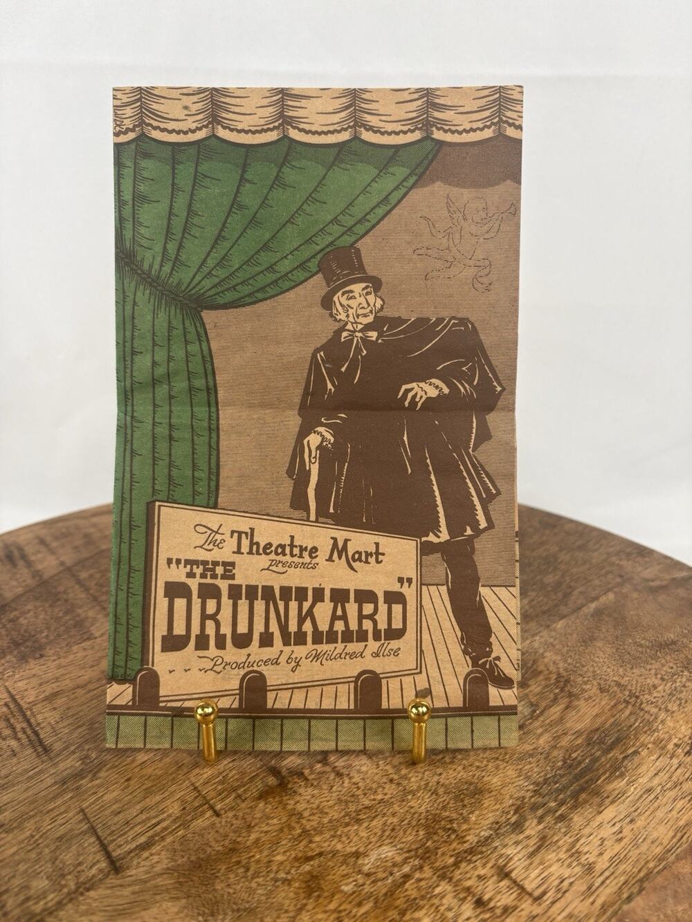 Vintage Theatre Program, Theatre Mart, The Drunkard, W.C. Fields